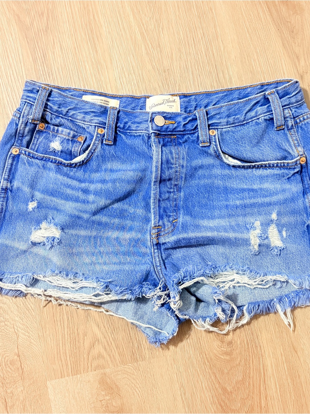 Universal Thread Distressed Blue Denim Cutoff Shorts